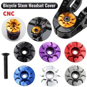 EVOSID 자전거 헤드셋 캡 MTB 로드 바이크 스템 탑 커버 알루미늄 합금 나사 포크 튜브 사이클링 액세서리