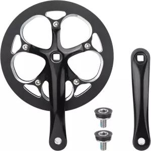 MEGHNA 자전거 크랭크셋 42/46/52 티스 6-10 스피드 기어 경량 알루미늄 합금 165mm 산악 접이식 E-자전거