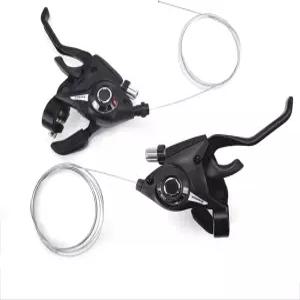 CHMEFLY 바이크 시프터 ST-EF51 3x8 블랙 시프트/브레이크 레버 시프트 케이블 하우징 제외 스테인리스