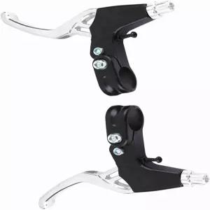 VGEBY1 자전거 브레이크 레버 산악 로드 바이크 접이식 자전거(실버)를 위한 4가지 색상의 범용 알루미늄