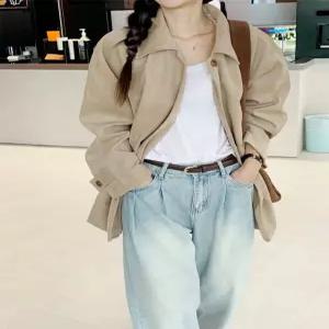 [헤레이스]첼시 스웨이드 하프자켓_YMSH26SS025