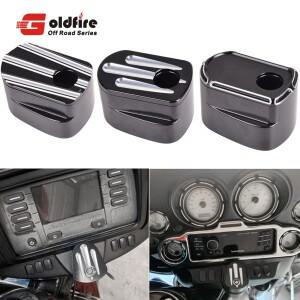 바이크 오토바이 CNC 점화 스위치 커버 액세서리 크롬 에지 컷 빌렛 알루미늄 할리 일렉트라 스트리트 글라