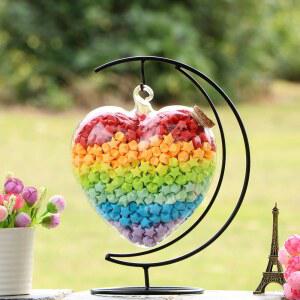 종이학 유리병 선물 장식 감성 하트 소원 기념일 화병