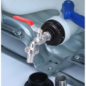 가든 홈 교체 밸브 피팅 S60x6 거친 스레드 IBC 탱크 탭 커넥터 X 1/2 