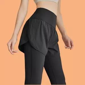 여성 요가 헬스 필라테스 반바지 일체형 레깅스 타이즈