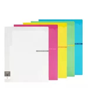 TBZ 청운)칼라칩투포켓화일A4 청색) 클리어화일