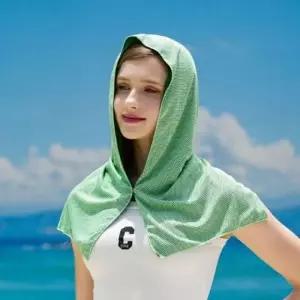 똑딱 스카프 썸머 후드 모자 여름 비치 밀집 벙거지 밀짚