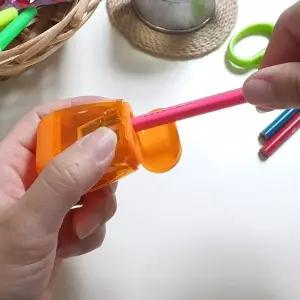 연필깎이 2구 휴대용 미니