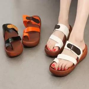 베리슈 여성 쿠션 키높이 통굽 벨트 여름 슬리퍼 쪼리 WFLX6LK