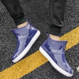 남성용 유광 방수 신발 장마철 레인부츠 매력 우의 여름장화 레인부츠 남성장화