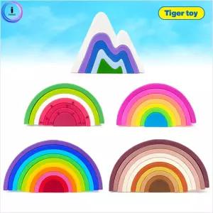 실리콘 아치 블럭 5종 블록 어린이 장난감 놀이용