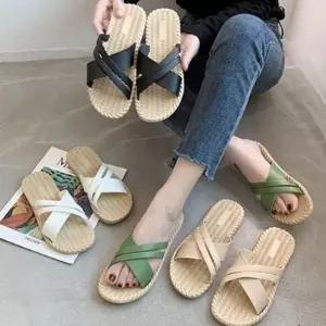 여름 여성슬리퍼 바닷가샌달 밴드쿠션슬리퍼 고무쪼리 쪼리 조리 여름