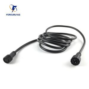 2PIN 2미터 IP67 방수 연장 케이블 LED 실외 스트링 조명용 와이어 전원 코드 연결