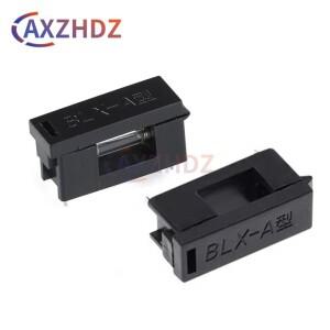 20PCS 5x20mm BLX-A  검정색 보험 튜브 소켓 퓨즈 홀더 클램프 박스 6A 250V AC 유리관