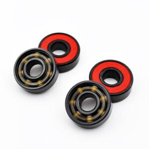 4pcs 608 2RS 하이브리드 세라믹 볼 베어링 8227mm ABEC11 고속 롤러 스케이트 보드 휠 소형