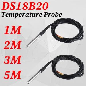 DS18B20 온도 센서 모듈 키트 방수 100CM 디지털 케이블 Arduino 용 스테인레스 스틸 프로브 터미널 어댑터