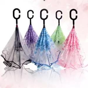 튼튼한 여름 장우산 양산 거꾸로 예쁜 우양산 우산 투명 벚꽃 장우산 거꾸로우산