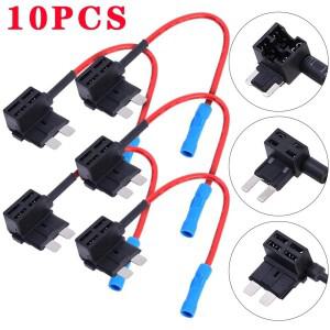 자동차 퓨즈 홀더 회로 추가 TAP 어댑터 마이크로 표준 ATM 블레이드 12V 미니 소형 박스 댐프 스플래시