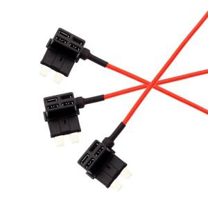 MSMini ATM 자동 퓨즈 어댑터 탭 블레이드 퓨즈가 트럭 용 이중 회로 홀더