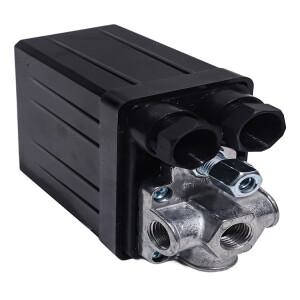 1pc 공기 압축기  스위치 120psi 매니 폴드 레귤레이터 안전 밸브 BSP 공압 Pa 용 4Port 1/4in