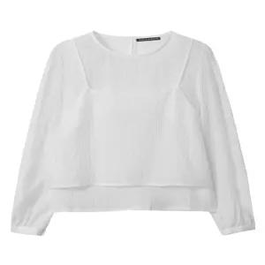 [미니멈에브리데이][미니멈 에브리데이]뷔스티에 레이어드 블라우스 (EB3BA01