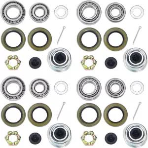LUXTRKSTO 4 세트 25580 14125A 트레일러 허브 베어링 키트 21333TB/10-10 2233TB/10-36 그리스 씰 2.72