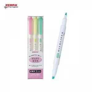 컬러펜 759IZS61 세트 3색 제브라 마일드라이너 문구 필기구