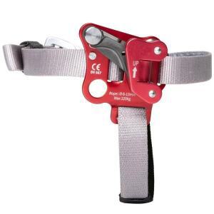 야외 발 Ascender SRT 암벽 등반 라이저 페달 벨트 파악 로프 기어 안티 가을 좌측 우측 상승