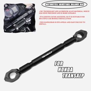 TRANSALP 바이크 오토바이 밸런스 바 CNC 알루미늄 크로스바 확장 강화 레버 액세서리 22mm