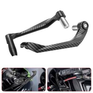 바이크 오토바이 브레이크 클러치 레버 가드 보호 대부분의 핸들 바 액세서리에 대한 방수 탄소 섬유 알루