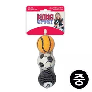 고품질 Kong 에어 독 스포츠볼 중 (ABS2) 3P (강아지 장난감) (랜덤발송) 애견훈련 애견 애견용품 WFIY7FP
