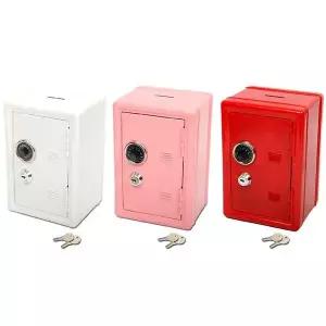 멀티 611VCT69 아이언 캐비넷 철제 소형 미니 금고 캐쉬박스 저금통