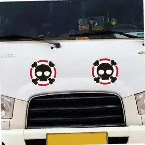 고휘도 반사 대형 귀요미 6 280x280mm 차량스티커