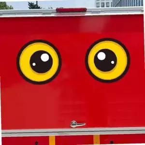 대형 왕눈이 6 고휘도 반사 차량스티커 280x280mm