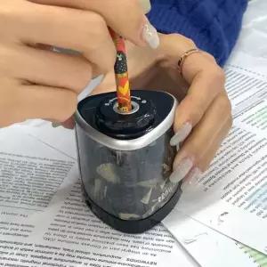 겸용 수동 연필깎이 자동 블랙 자동연필깎이 자동연필깎이 전동연필깍이 색연필깎이