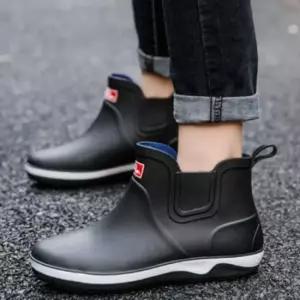남성 방수 레인부츠 고무 장화 블랙 숏레인부츠 장화기능화 남자레인부츠 여성레인부츠