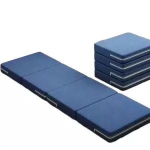 탄탄한 토퍼매트리스 접이식 매트 4단 80x200x50 침대 바닥 수면