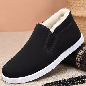 [라일리] Rly 남자 겨울 데일리 방한 기모 슬립온 신발