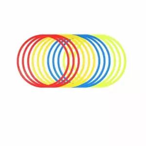 유아 운동 훈련 민첩성 링 후프 체육 놀이 도구 40cm 12p