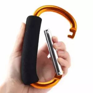 고강도 강철 카라비너 d형 등산고리 대형 캠핑