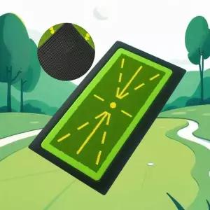 궤적 퍼팅 스윙 연습 표시 궤도분석 골프 매트 디봇