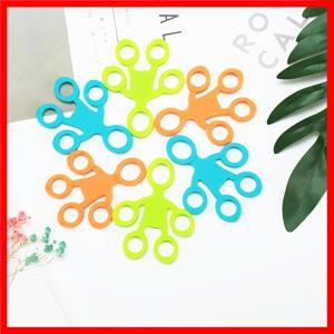 손가락 그립 실리콘 링 운동기 안티 스트레스 저항 밴드 피트니스 들것 3 레벨 자폐증 ADHD를위한 손가락