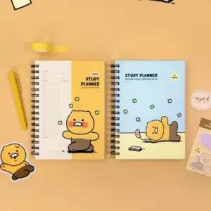 ( )공부 휴식 스터디 공시생 체크리스트 겨울방학 플래너 춘식이 시험준비 스케줄러 150x214mm 공부다이어