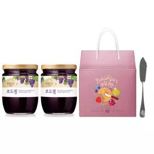 복음자리 선물세트 포도잼+과일잼+잼나이프