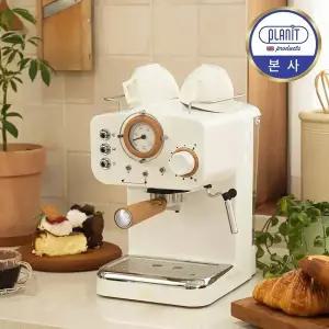플랜잇 반자동 가정용 커피머신 캡슐커피 노르딕 PCM-NF15 화이트
