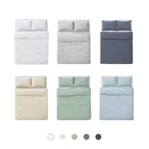 바운티풀 호텔 솔리드 60수 초광폭 순면 이불베개커버 침구세트 12컬러 SS/Q/K