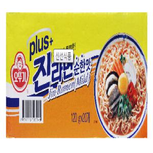 [CO(가공식품(즉석식품))]오뚜기 진라면 플러스 순한맛 120 G X 20