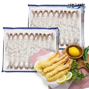 튀김용 노바시새우 60마리 ( 20미 x 3 ) 탈각 손질 명절 제수용 튀김 새우