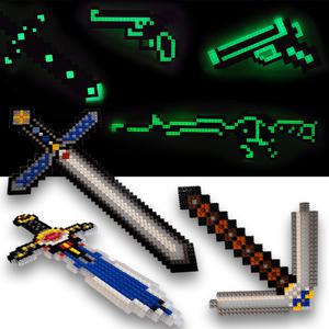 톡톡놀이 컬러블럭 신나는 야광블럭 야광검 7종 디폼 패키지