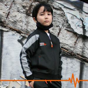 [BOYSBEAT] 주니어 트레이닝복 져지 자켓 상의 츄리닝 바지 세트 젬마 트랙 블랙